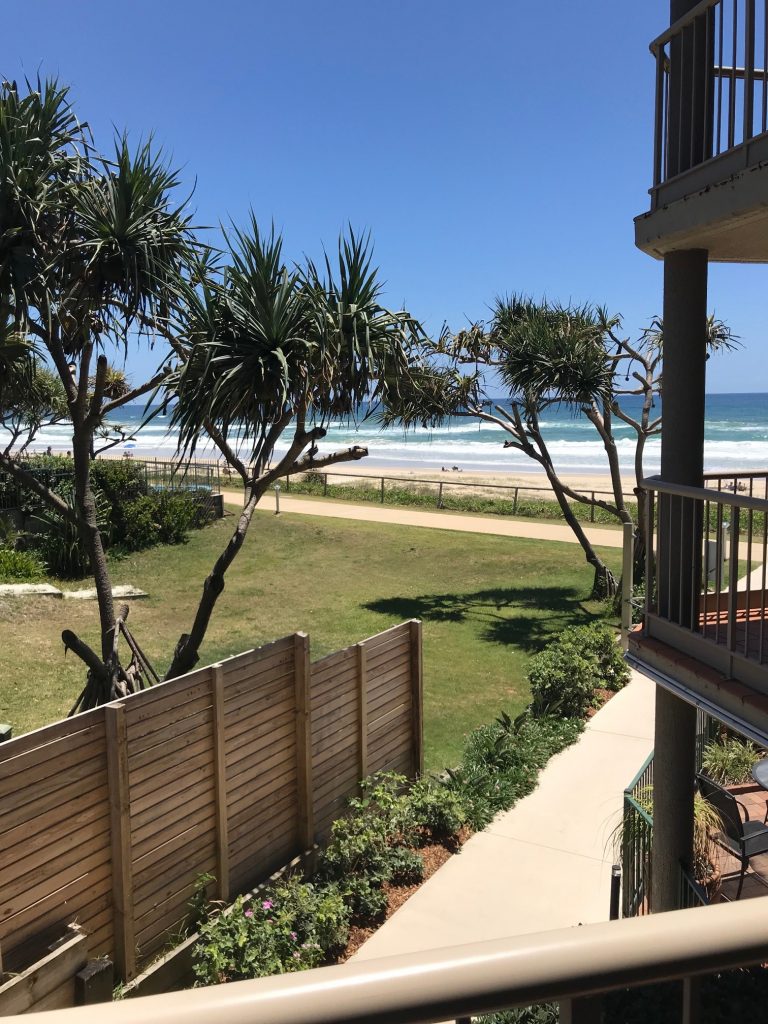 Currumbin accommodation Sanctuary Beach views